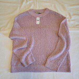 LOFT | Lavender Marled Loose Knit Slouchy Sweater